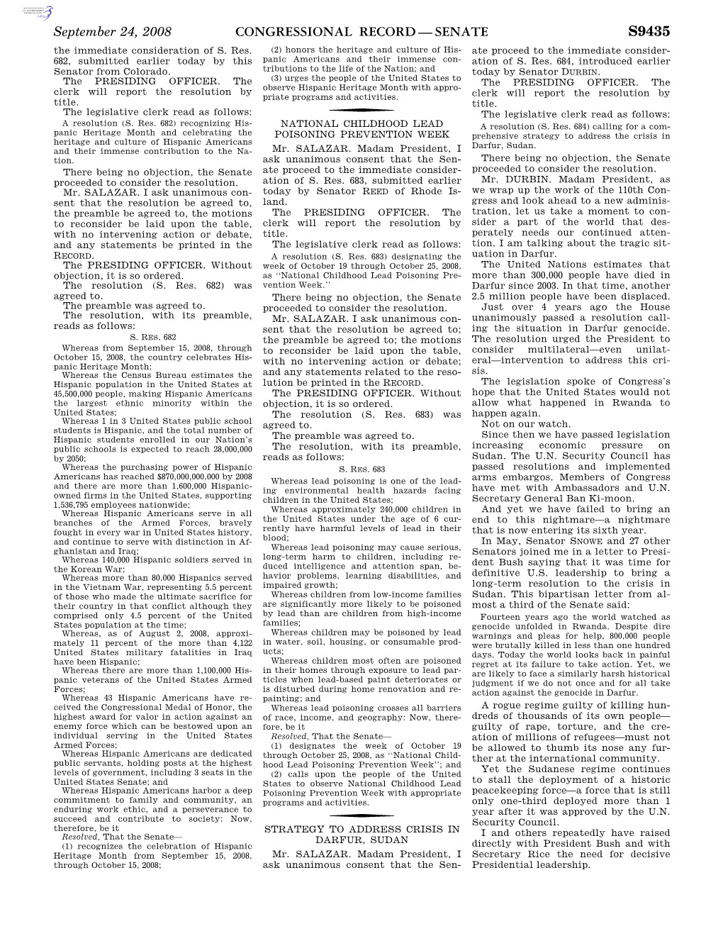 Congressional Record—Senate S9435