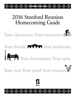 2016 Stanford Reunion Homecoming Guide
