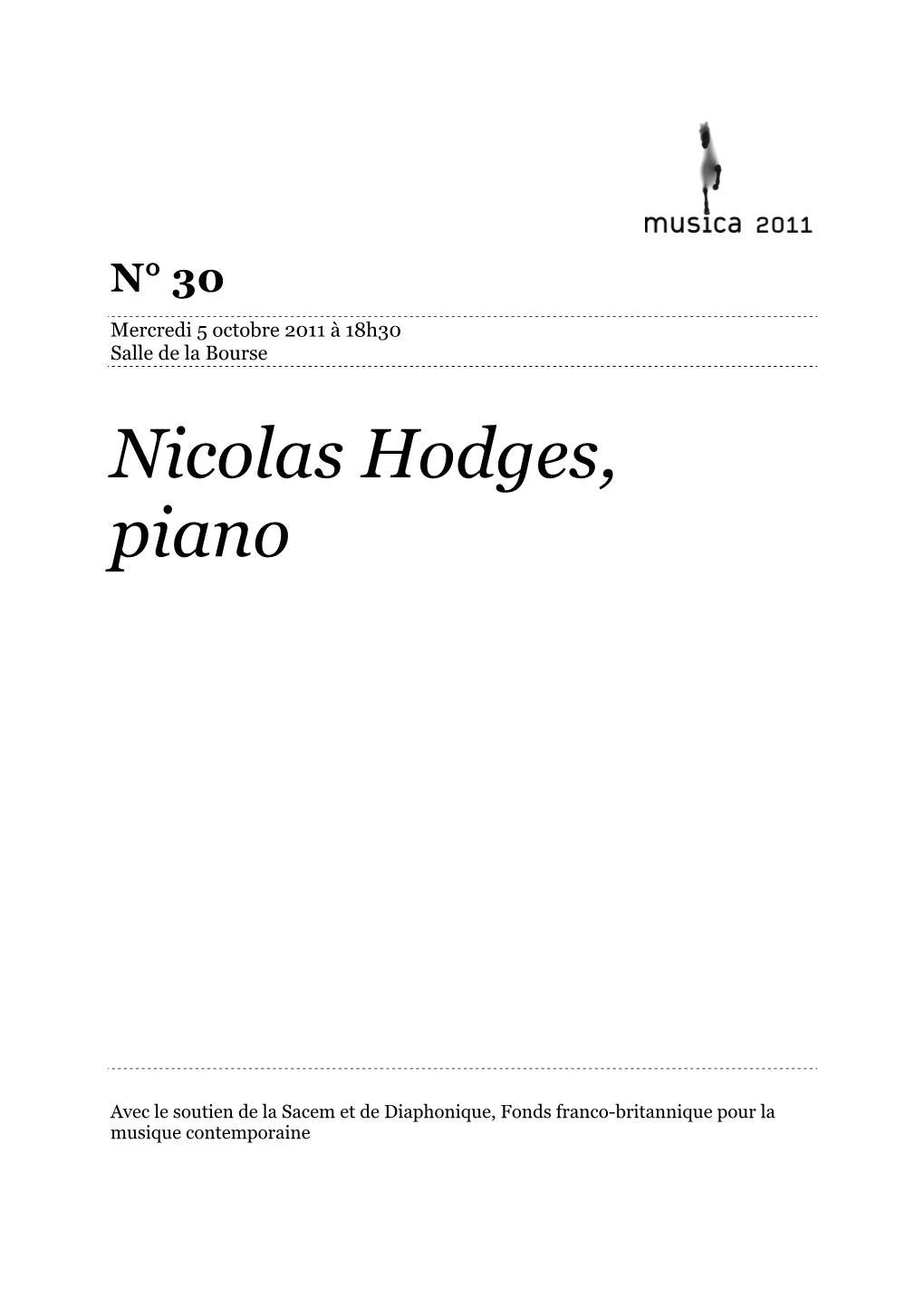 30 Nicolas Hodges
