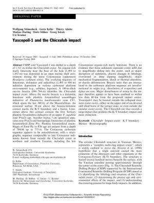 Yaxcopoil-1 and the Chicxulub Impact