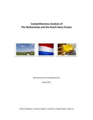 Competitiveness Analysis of the Netherlands and the Dutch Dairy Cluster