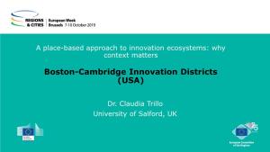 Boston-Cambridge Innovation Districts (USA)