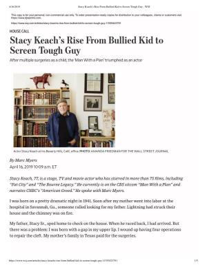 Stacy Keach's Rise from Bullied Kid to Screen Tough