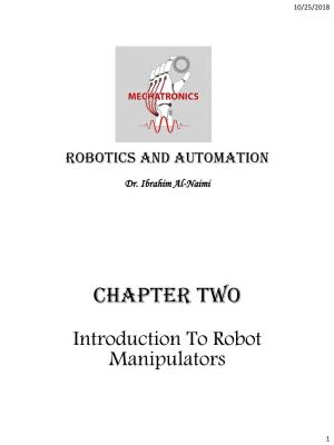 Robotics and Automation