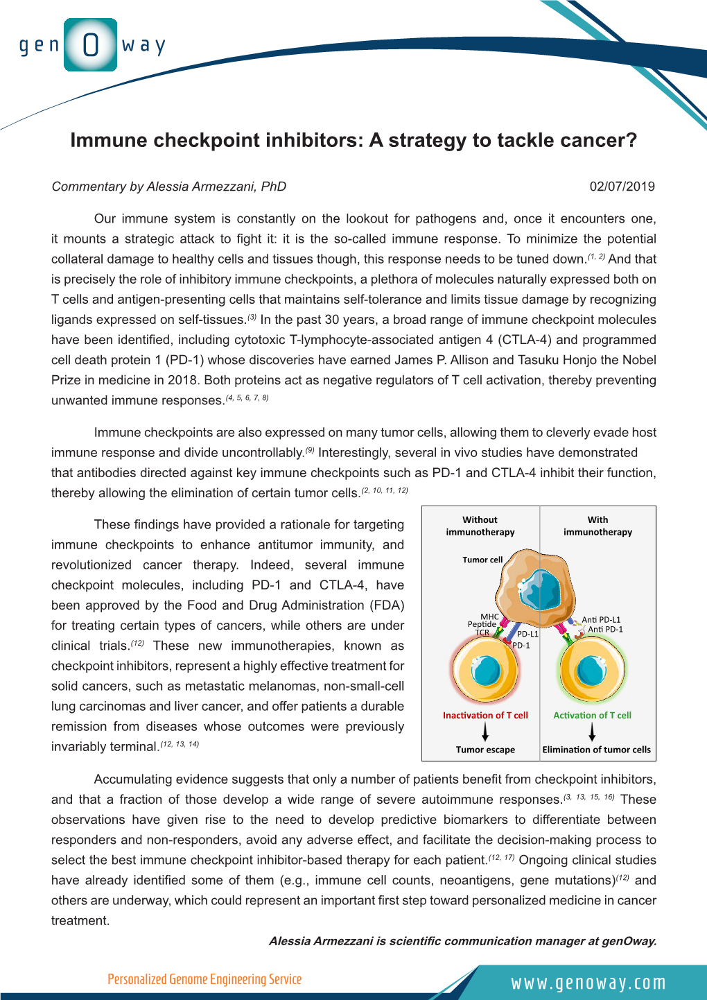 Immune Checkpoint Inhibitors: a Strategy to Tackle Cancer?