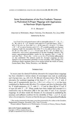 Some Generalizations of the First Fredholm Theorem to Multivalued A-Proper Mappings with Applications to Nonlinear Elliptic Equations*