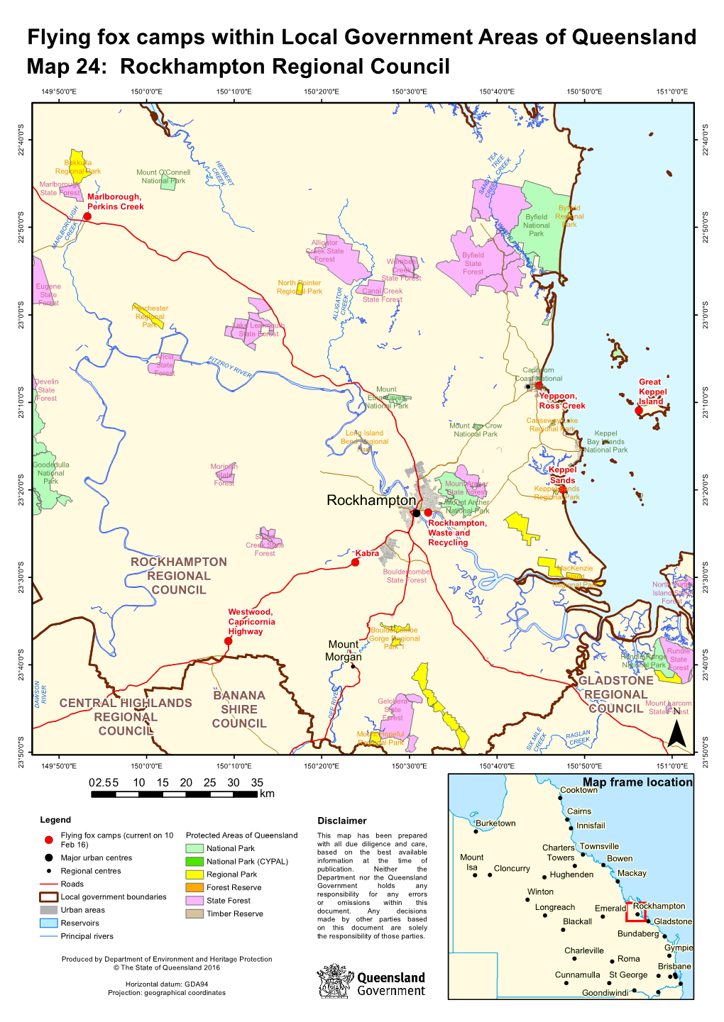 Map 24: Rockhampton Regional Council