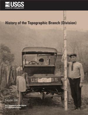 History of the Topographic Branch (Division)