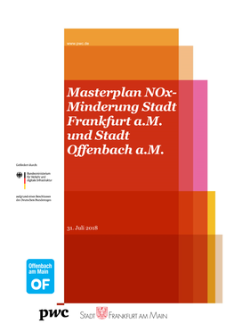 Masterplan Nox- Minderung Stadt Frankfurt A.M. Und Stadt Offenbach A.M