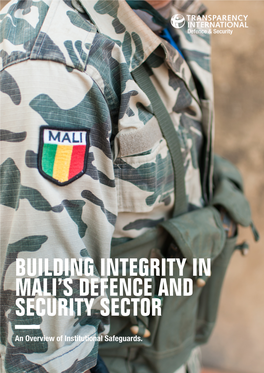 Building Integrity in Mali's Defence and Security Sector