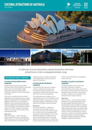 CULTURAL ATTRACTIONS of AUSTRALIA Fact Sheet