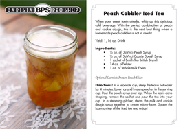 Peach Cobbler Iced Tea