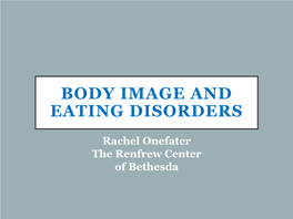 Transitions in Eating Disorder Recovery & the College Student