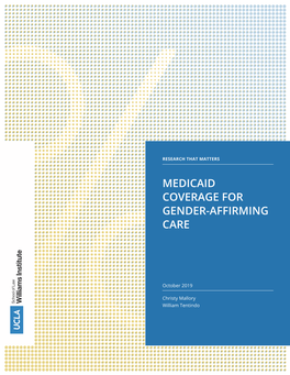 Medicaid Coverage for Gender-Affirming Care