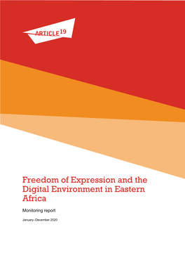 Freedom of Expression and the Digital Environment in Eastern Africa