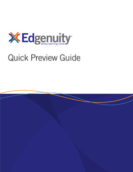 Edgenuity Preview Guide