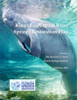 Kings Bay/Crystal River Springs Restoration Plan