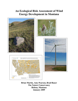 An Ecological Risk Assessment of Wind Energy Development in Montana