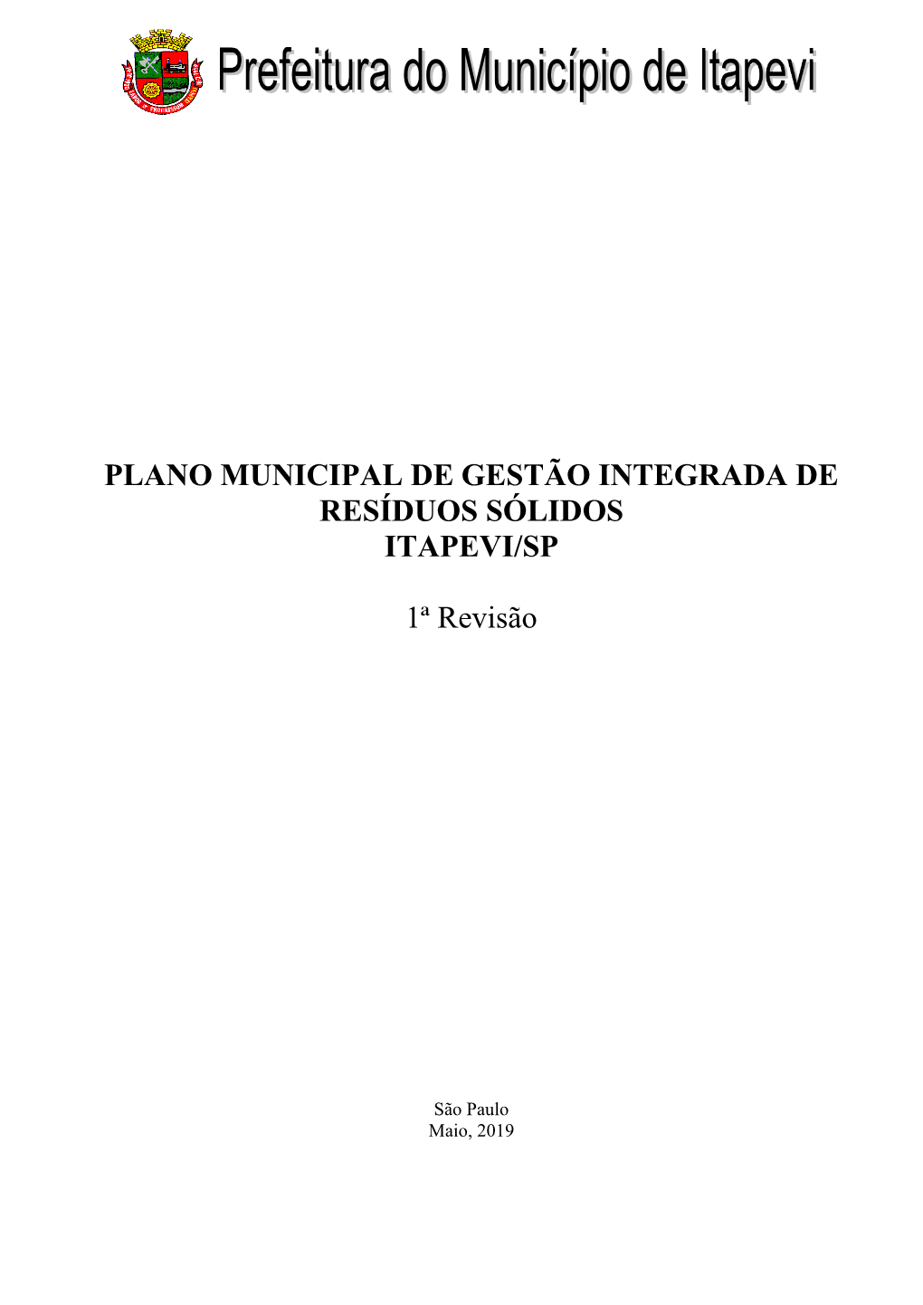 Anexo LC 119 De 2019 – Plano Municipal De Residuos Solidos