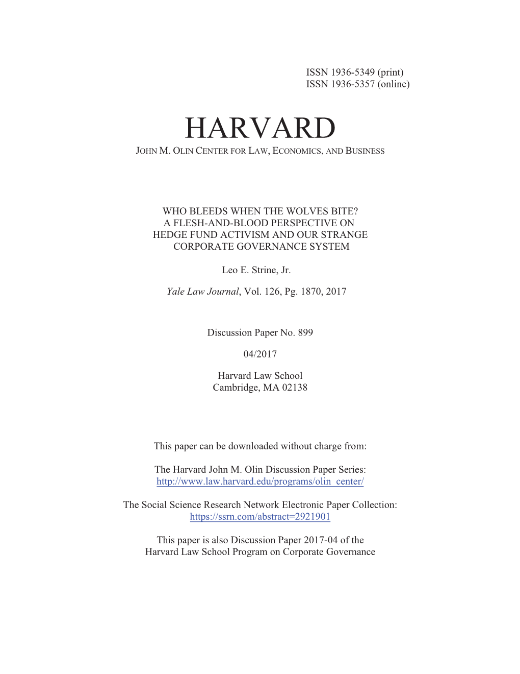 A Flesh-And-Blood Perspective on Hedge Fund Activism and Our Strange Corporate Governance System