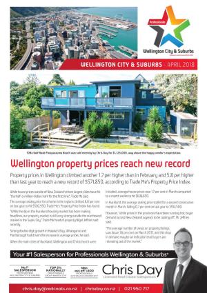 Wellington Property Prices Reach New Record