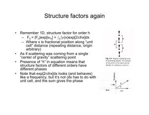 Structure Factors Again
