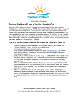 Panama City Beach Pirates of the High Seas Geotour Steps to The