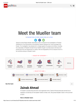 Meet the Mueller Team - CNN.Com