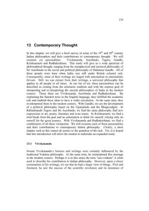 13 Contemporary Thought