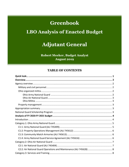 Greenbook Adjutant General