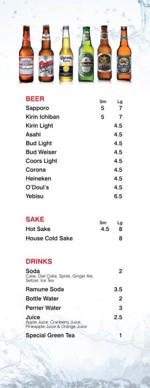 Beer Sake Drinks