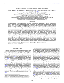 Star Clusters in Pseudobulges of Spiral Galaxies∗