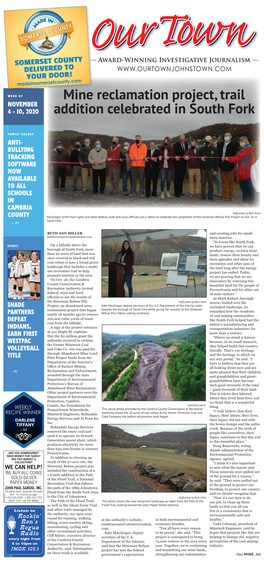 Mine Reclamation Project, Trail Addition Celebrated in South Fork