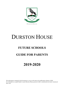 Future Schools Guide for Parents 2019-2020