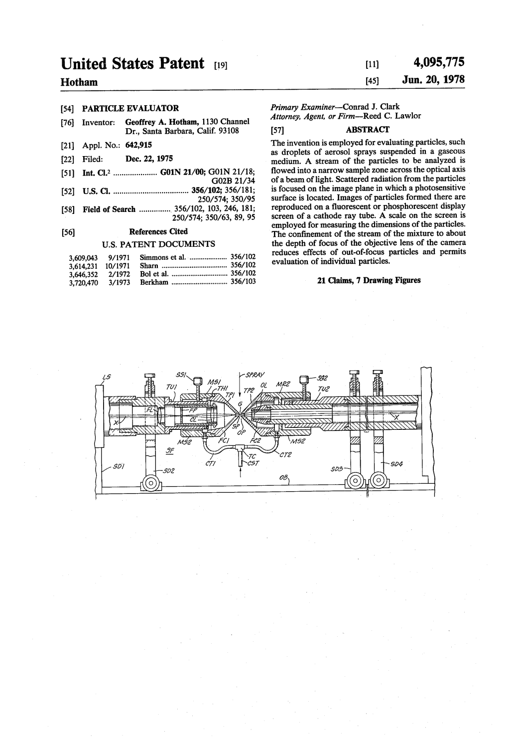 United States Patent [191 [11] 4,095,775 Hotham [45] Jun