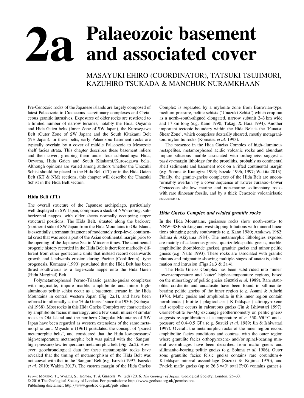 2A Palaeozoic Basement and Associated Cover