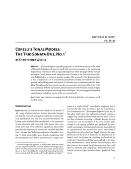 Corelli'stonalmodels