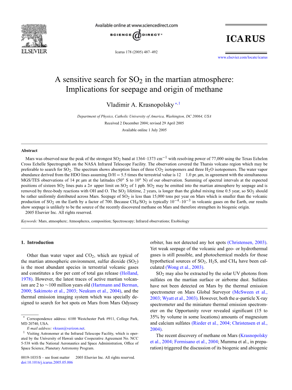 A Sensitive Search for SO2 in the Martian Atmosphere: Implications for Seepage and Origin of Methane