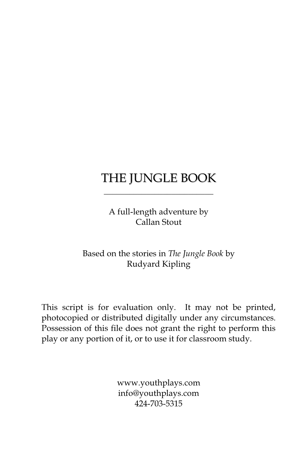 The Jungle Book ______