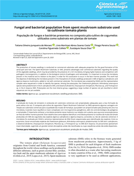 Fungal and Bacterial Population from Spent Mushroom Substrate Used To