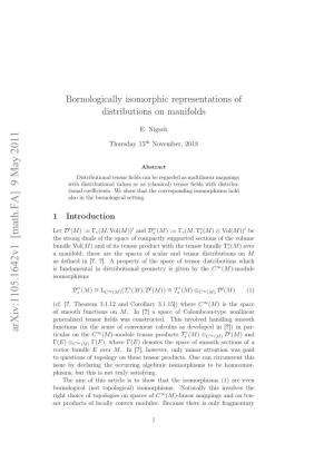 Bornologically Isomorphic Representations of Tensor Distributions
