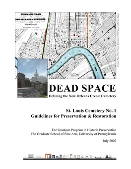 St. Louis Cemetery No. 1 Guidelines for Preservation & Restoration