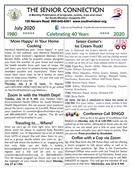 July 2020 Senior Newsletter