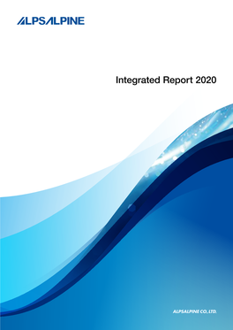 Integrated Report 2020 Value Creation at Alps Alpine’S Corporate Data / Introduction ESG Initiatives Financial Section Alps Alpine Growth Strategy Stock Information