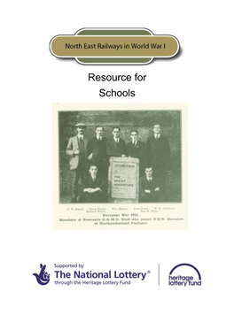 North East Railways in WW1 Resource for Schools
