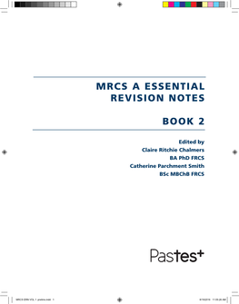 MRCS a ESSENTIAL REVISION NOTES Book 2