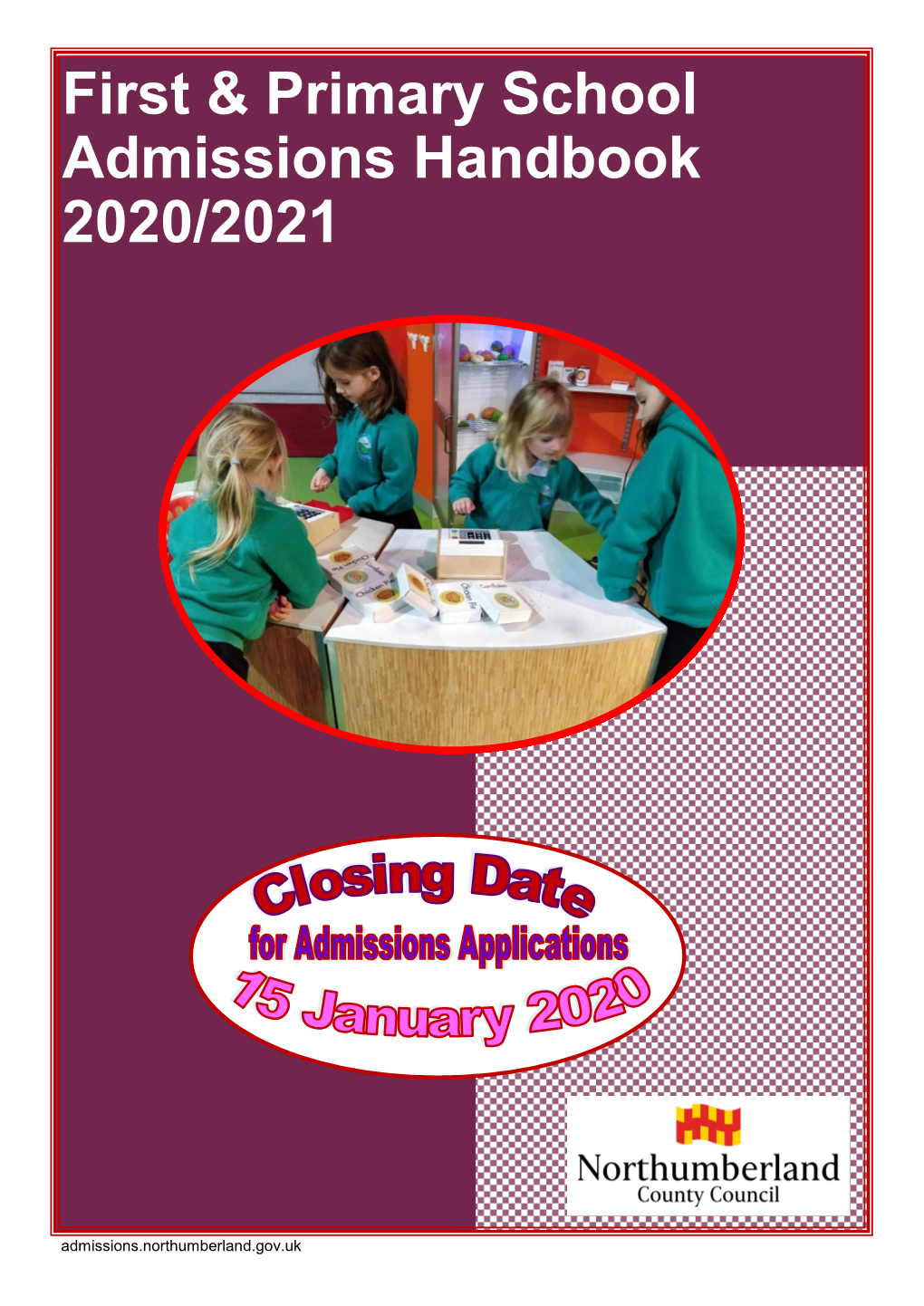 First & Primary School Admissions Handbook 2020/2021