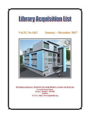 Acquisition List January-Dec,2017