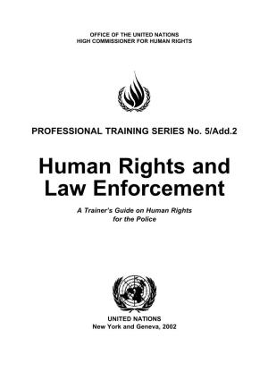 Human Rights and Law Enforcement
