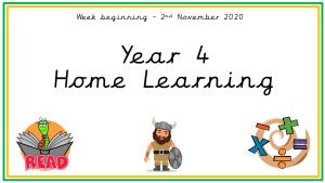 Year 4 Home Learning Day 2